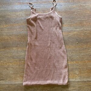 Z Supply Knit Spaghetti Strap Bodycon Dress - nude